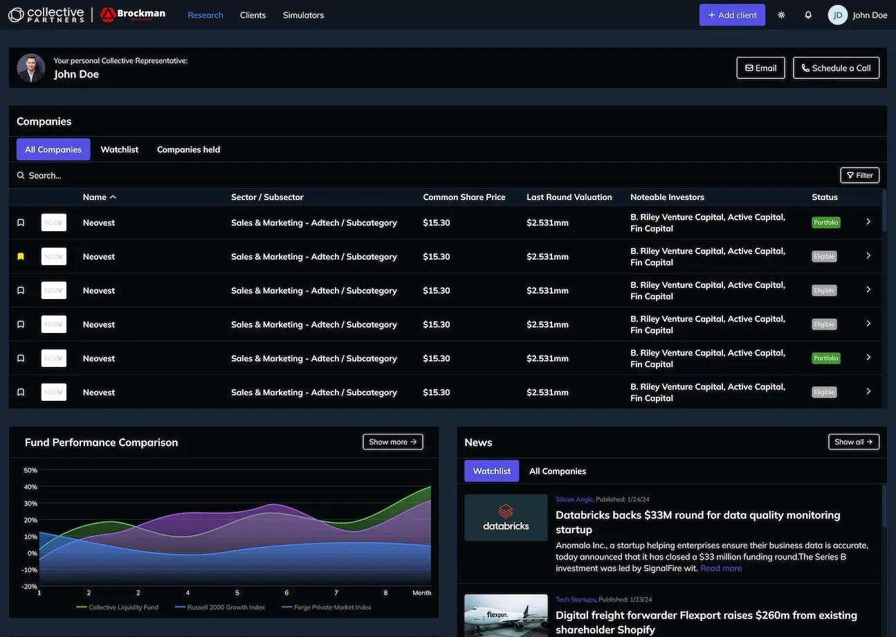 advisors dashboard